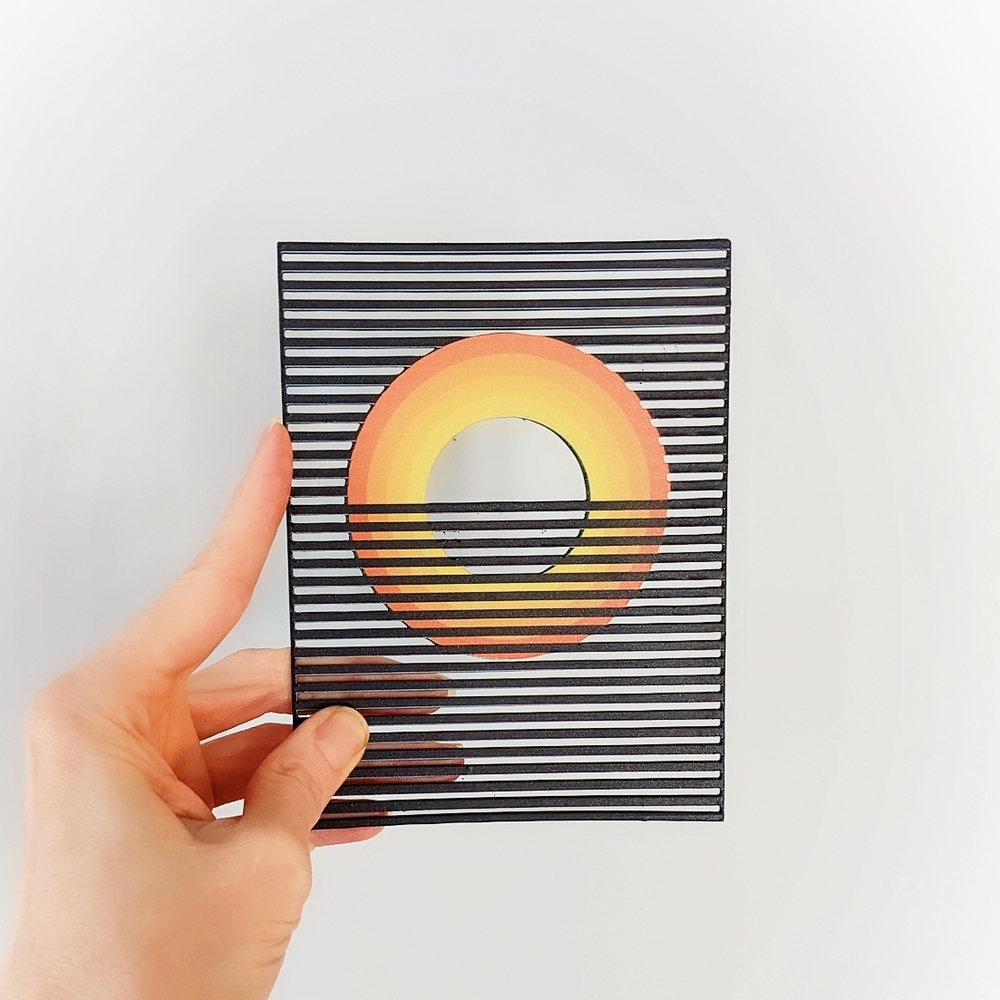 Retro Modern Art Wall Hanging BNIP Steel